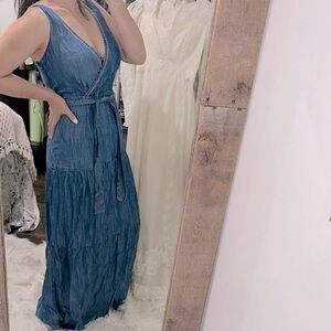 Column Dress Yessica Elegant Blue Maxi Dress EU size 38